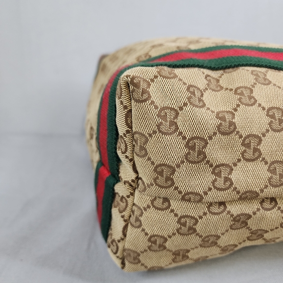 GUCCI GG Canvas Web Tote Bag - Picture 10 of 16